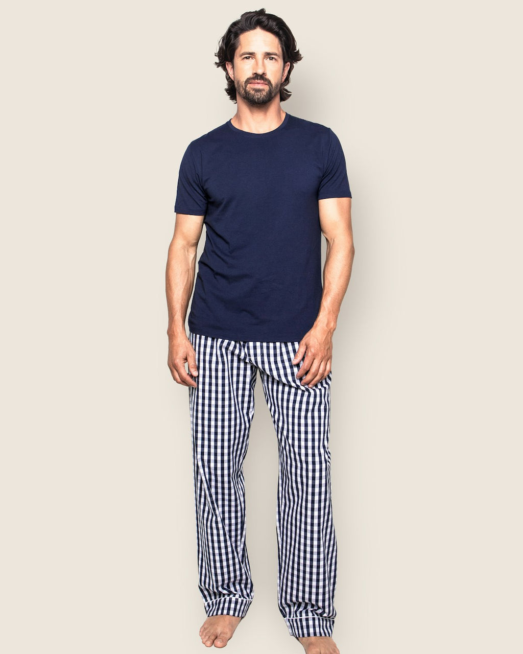 Men’s Twill Classic Navy Pajama Pant Duo