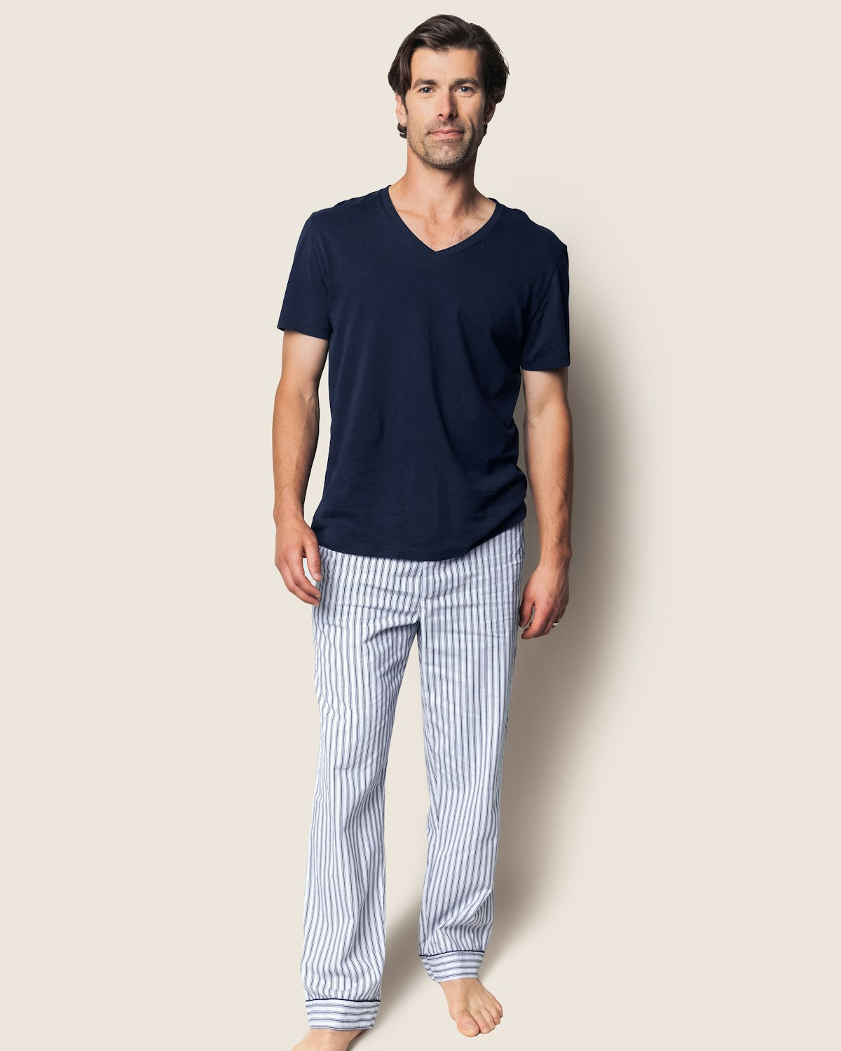 Men’s Twill Classic Navy Pajama Pant Duo