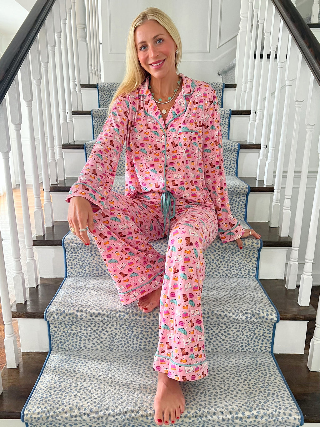 Fall Cozy Queen Wide Leg Pajama Set