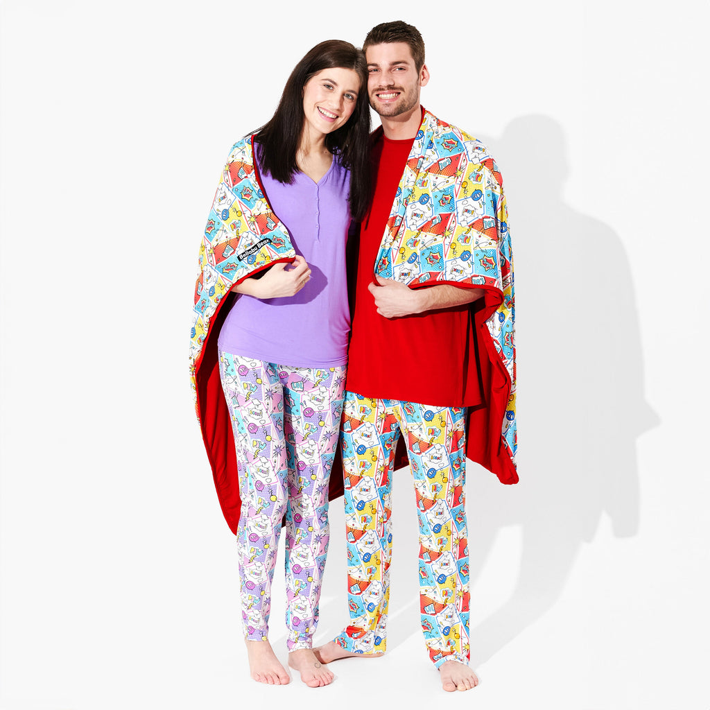 Comic Hero Bamboo Men's Pajama Set