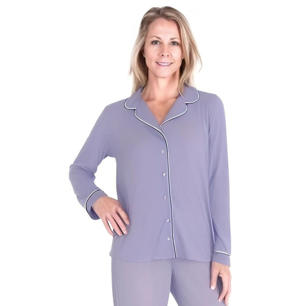 Women's Moisture Wicking Mix and Match Button Front Long Sleeve Top