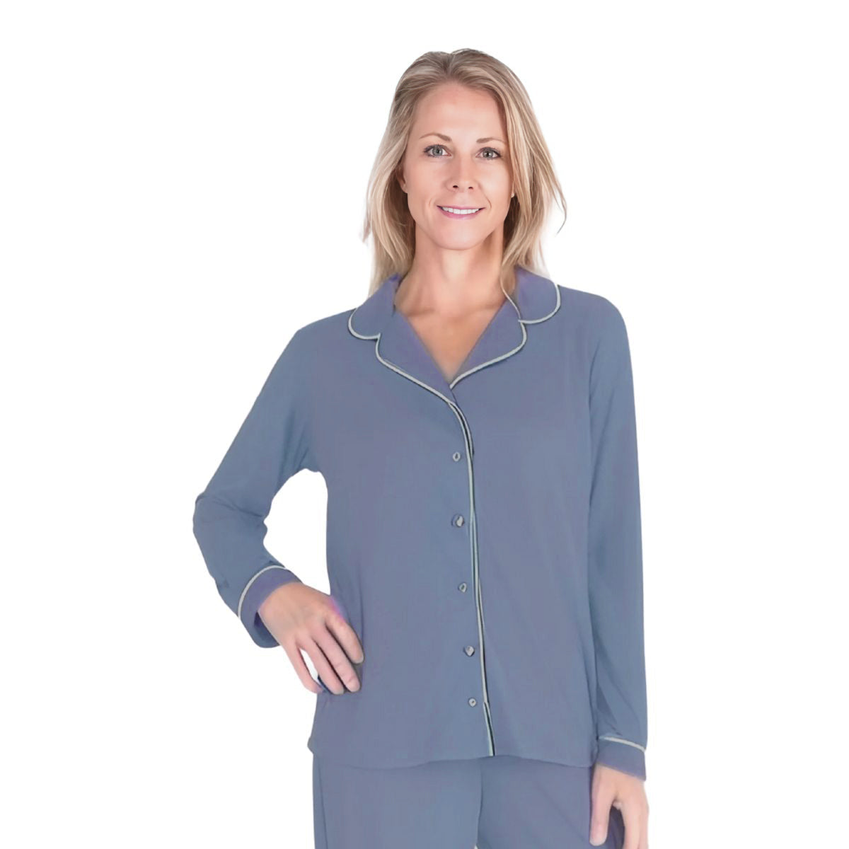 Women's Moisture Wicking Mix and Match Button Front Long Sleeve Top