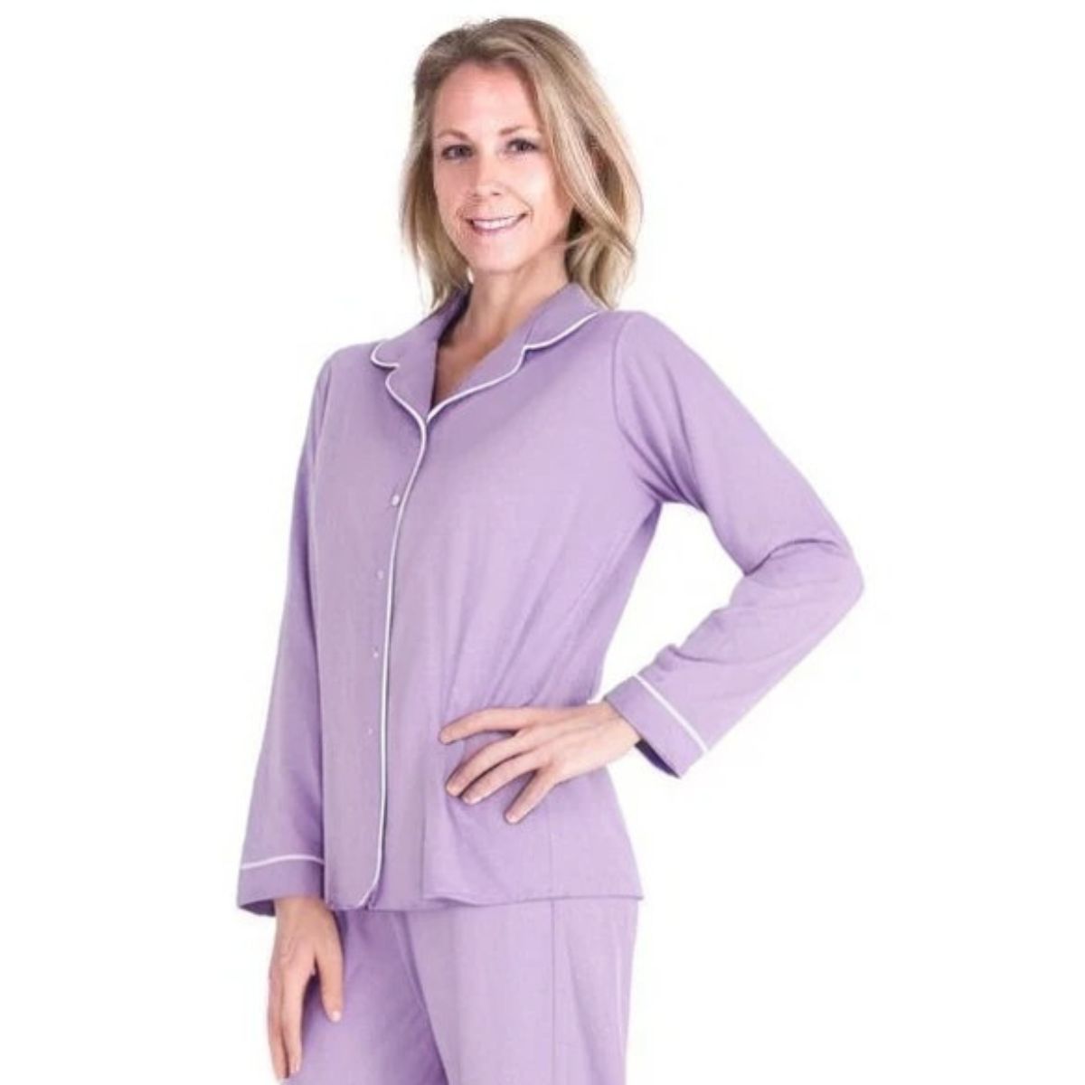 Women's Moisture Wicking Mix and Match Button Front Long Sleeve Top