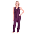 Women's Moisture Wicking Gathered Tank Drawstring Pant Pajama Set